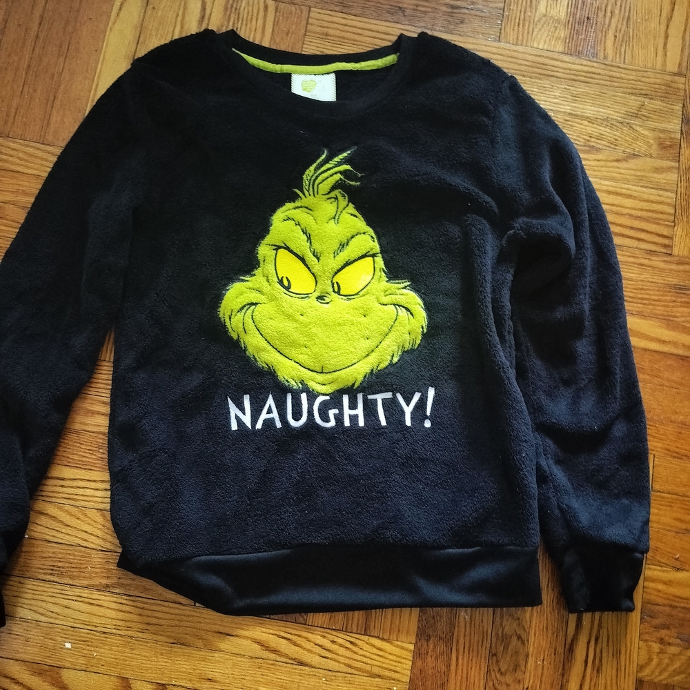 Black Grinch Sweater - Naughty!